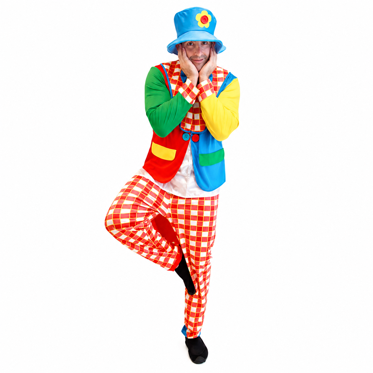 Men's Four-Piece Clown Halloween Costume - product image 3