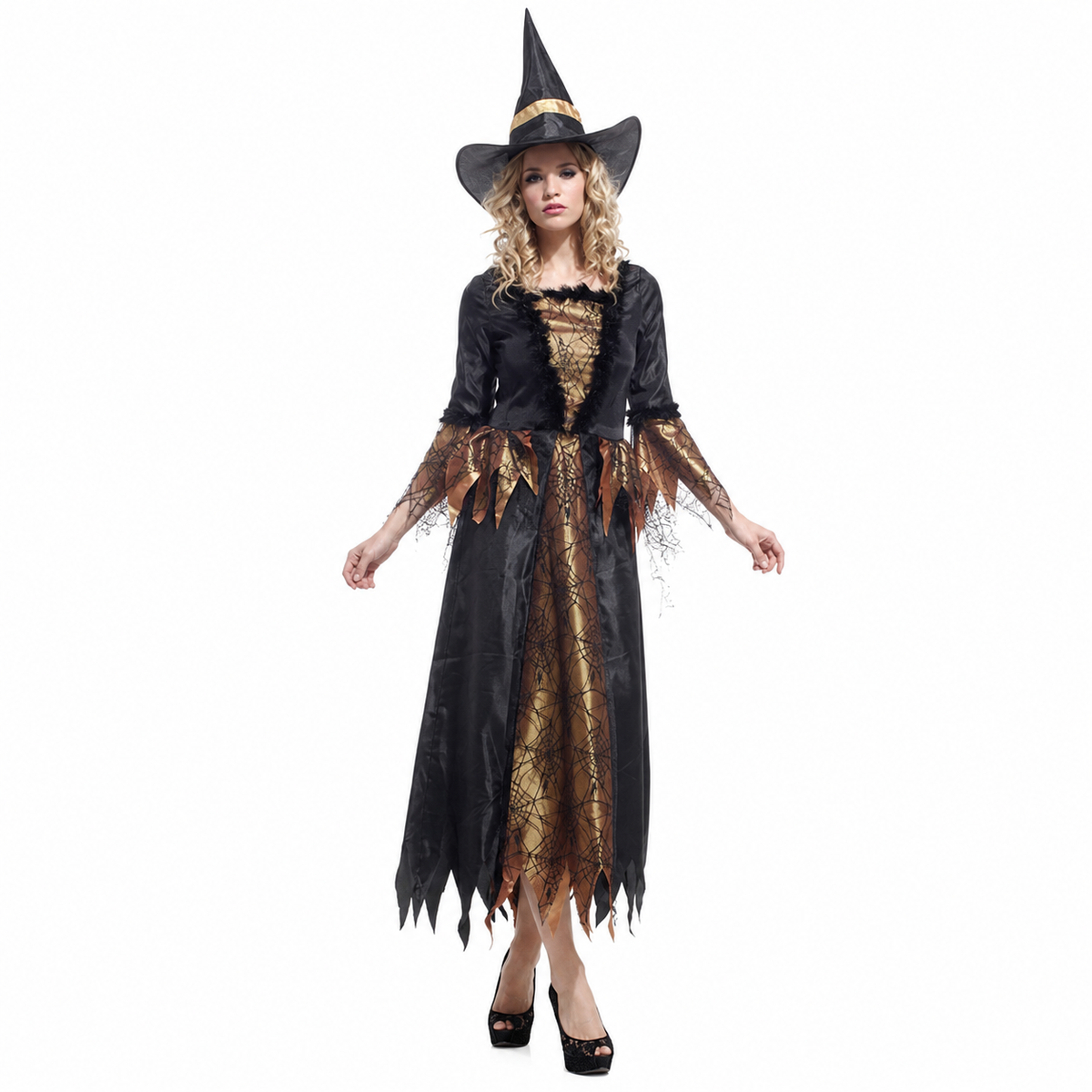 Women's Deluxe Gold Witch Halloween Costume - product image 6