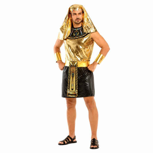 Men's Egyptian Gold Warrior Halloween Costume - product image 2