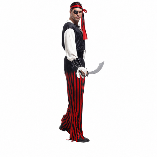 Men's One-Eyed Pirate Halloween Costume - product image 2
