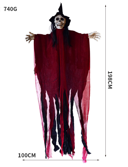Life-size Halloween ghost decoration with motion effects