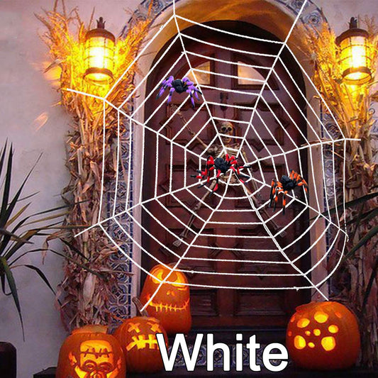 8 Ft (2.5 m) Round Spider Web Halloween Decoration - product image 2