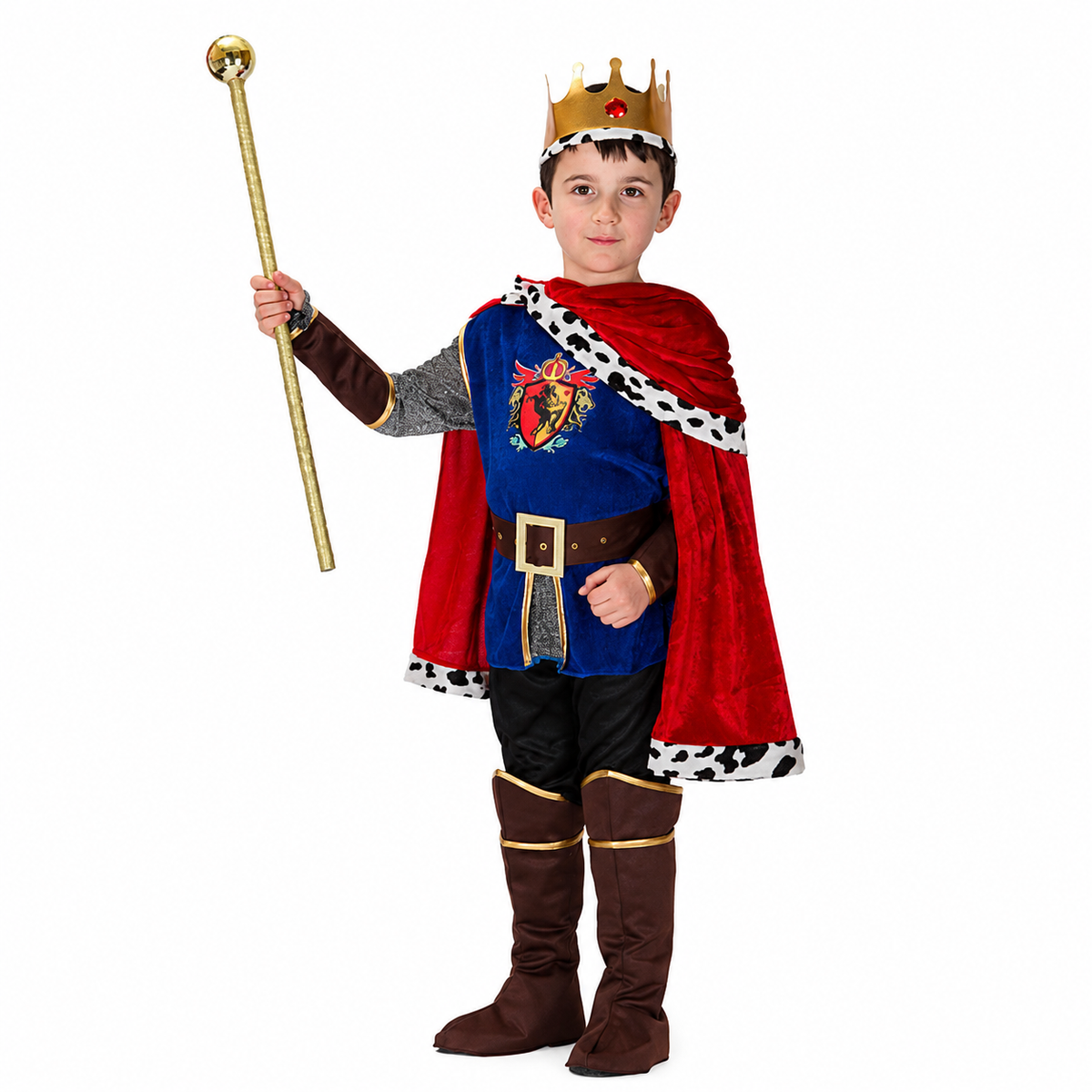 Boys Royal King Halloween Costume – Deluxe 7-Piece Set - product image 4