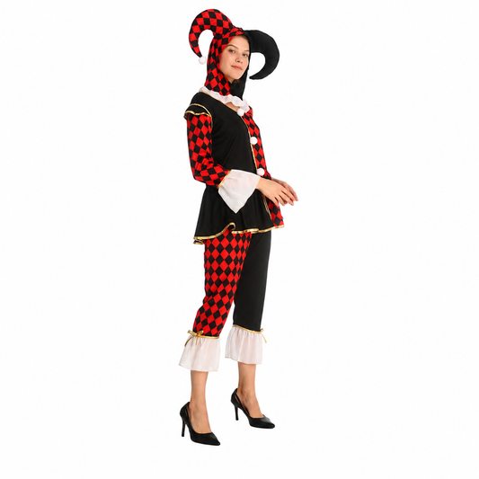 Women's Scary Evil Clown Halloween Costume - product image 2
