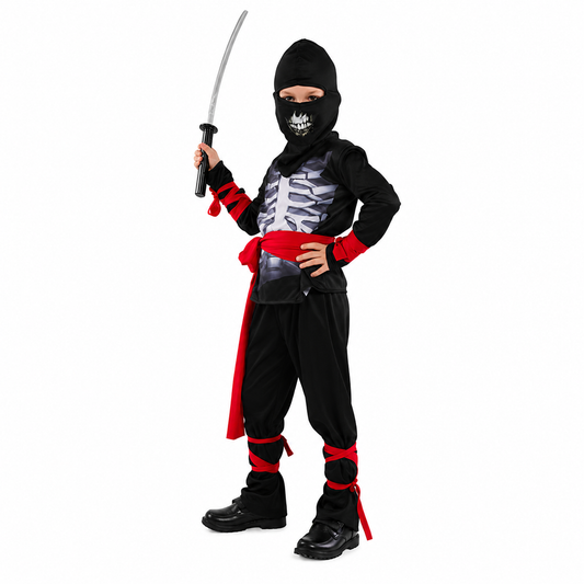 Boys Skeleton Ninja Halloween Costume - product image 2