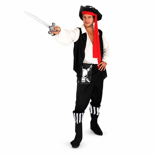 Men's Skeleton Pirate Halloween Costume - product image 2