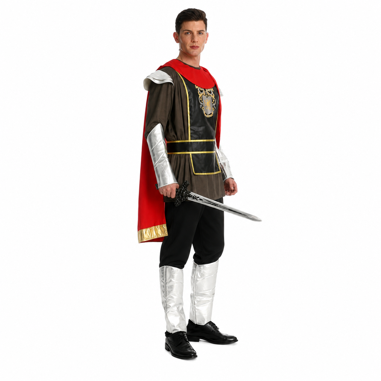 Men's Armor Cape King Halloween Costume