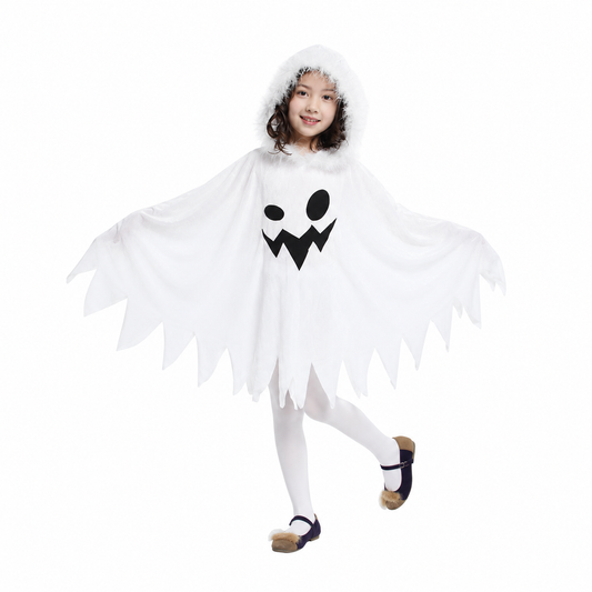 Kids Hooded Ghost Cape Halloween Costume - product image 2