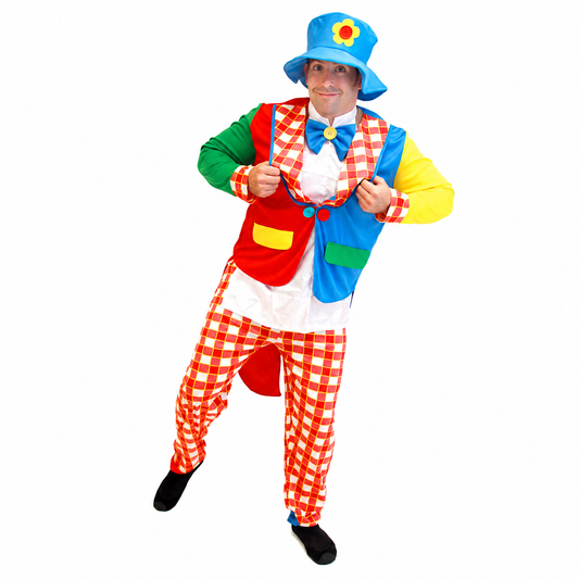 Men's Four-Piece Clown Halloween Costume - product image 1