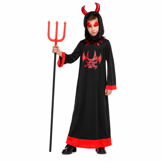 Boys Black Devil Halloween Costume - product image 1
