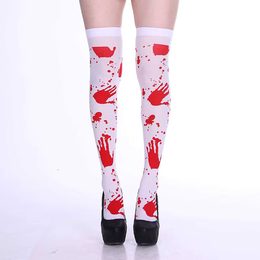 Halloween Knee-High Socks - Spooky Costume Designs - product image 2