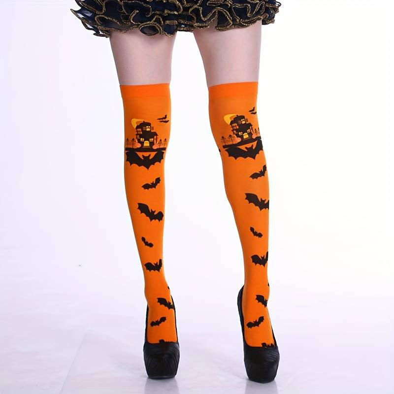 Halloween Knee-High Socks - Spooky Costume Designs - product image 3