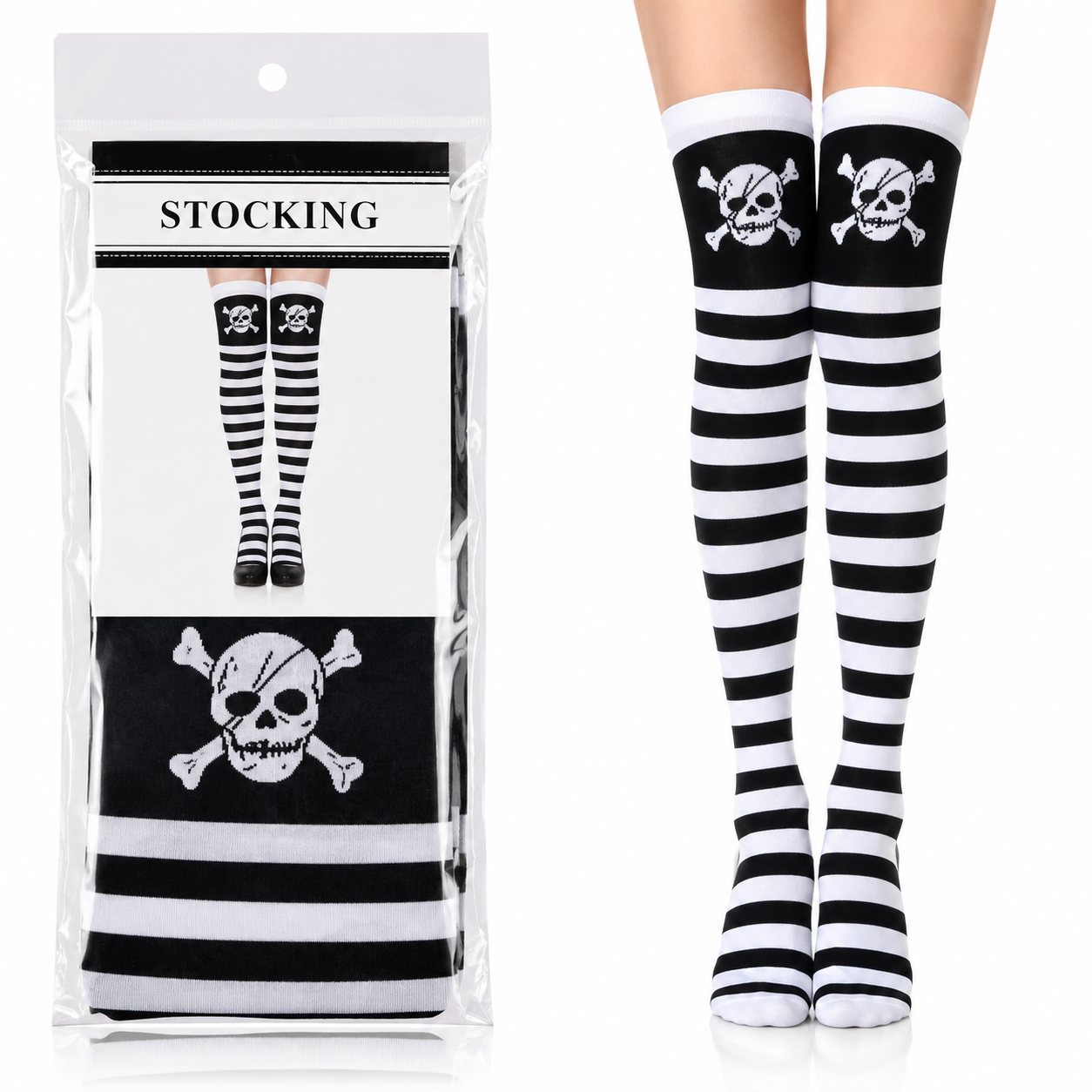 Halloween Knee-High Socks - Spooky Costume Designs - product image 6