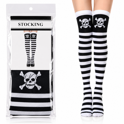 Halloween Knee-High Socks - Spooky Costume Designs