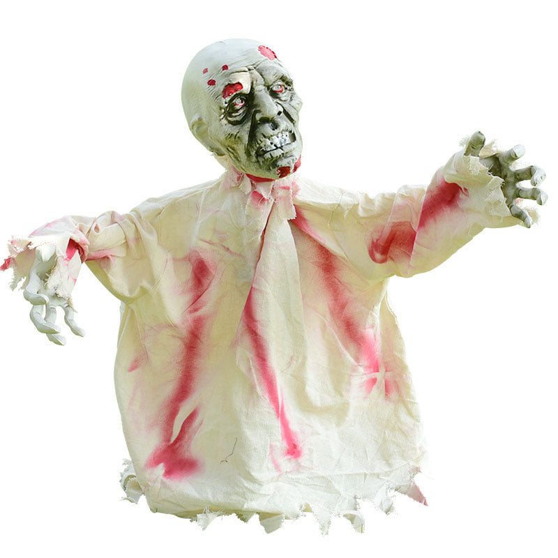 Large Swaying Ghost – Sound-Activated Halloween Prop with Light-Up & Sound Effects, Battery-Operated - product image 3