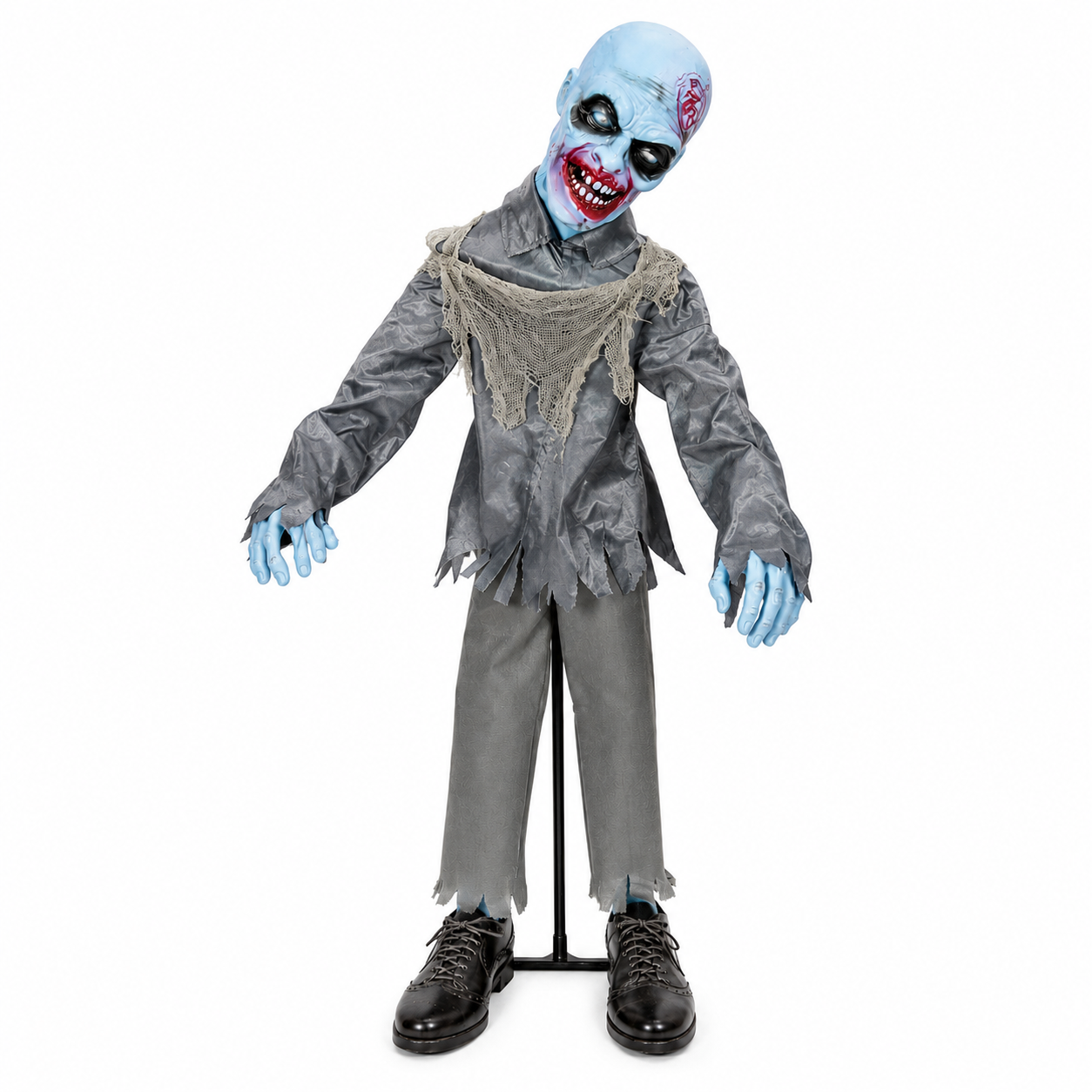 37 In Swaying Zombie with Head Motion & Sound – Tabletop Halloween Prop – alternate product view 4