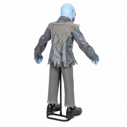 37 In Swaying Zombie with Head Motion & Sound – Tabletop Halloween Prop – alternate product view 5