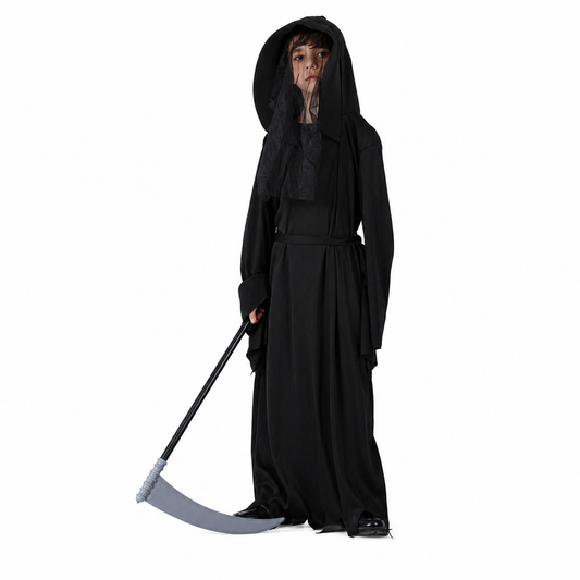 Boys Hooded Reaper Robe Halloween Costume - product image 1