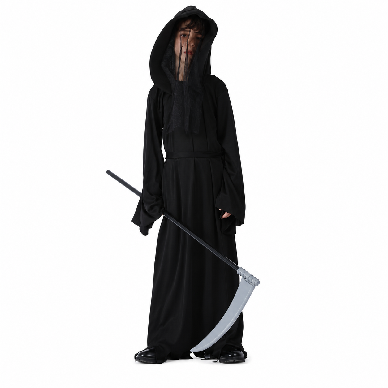 Boys Hooded Reaper Robe Halloween Costume - product image 2