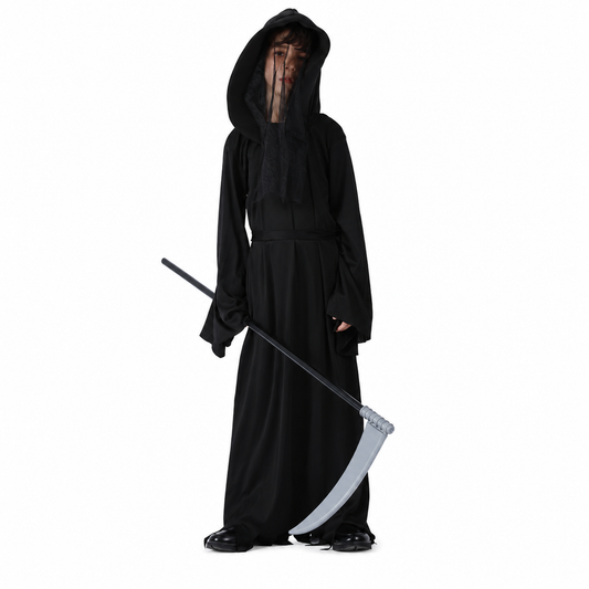 Boys Hooded Reaper Robe Halloween Costume - product image 2