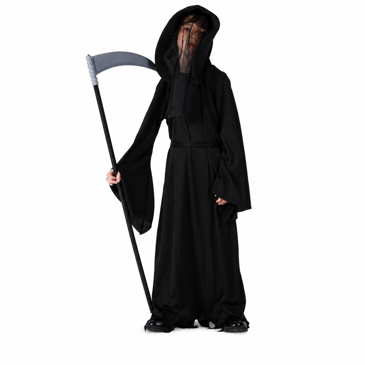 Boys Hooded Reaper Robe Halloween Costume - product image 4