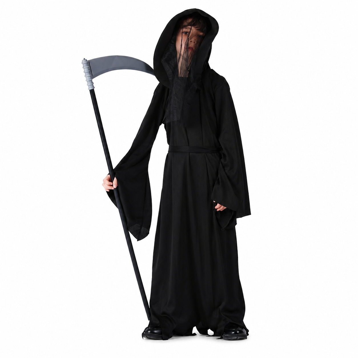 Boys Hooded Reaper Robe Halloween Costume - product image 5