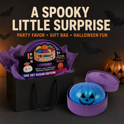 Halloween pumpkin mystery squishy party-favor gift idea
