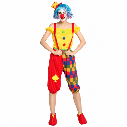 Women's Clown Suspender Pants Halloween Costume - product image 2