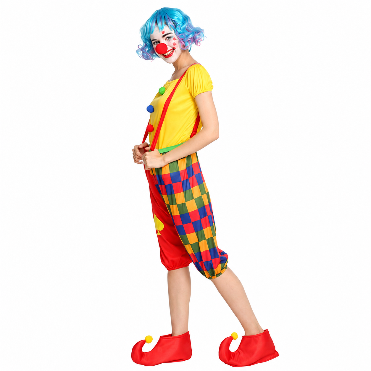 Women's Clown Suspender Pants Halloween Costume - product image 3