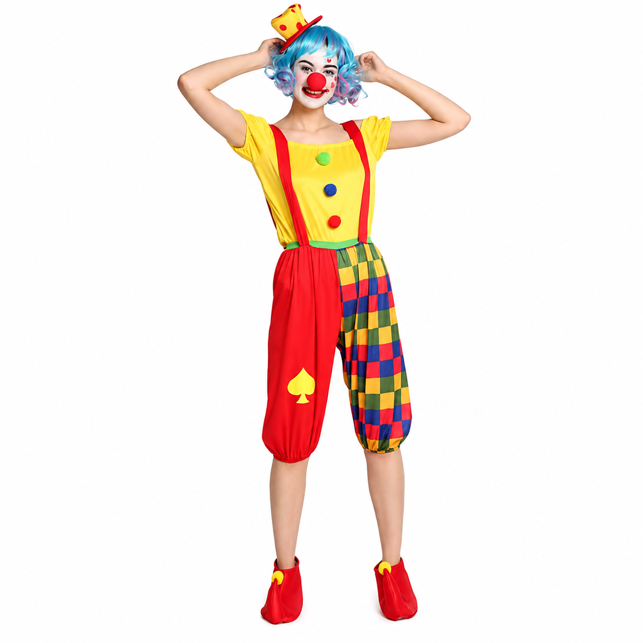 Women's Clown Suspender Pants Halloween Costume - product image 4