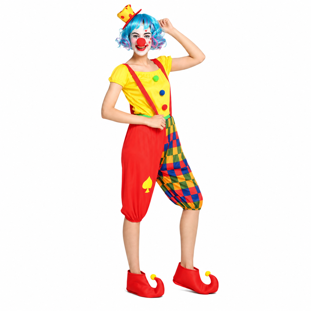 Women's Clown Suspender Pants Halloween Costume - product image 5