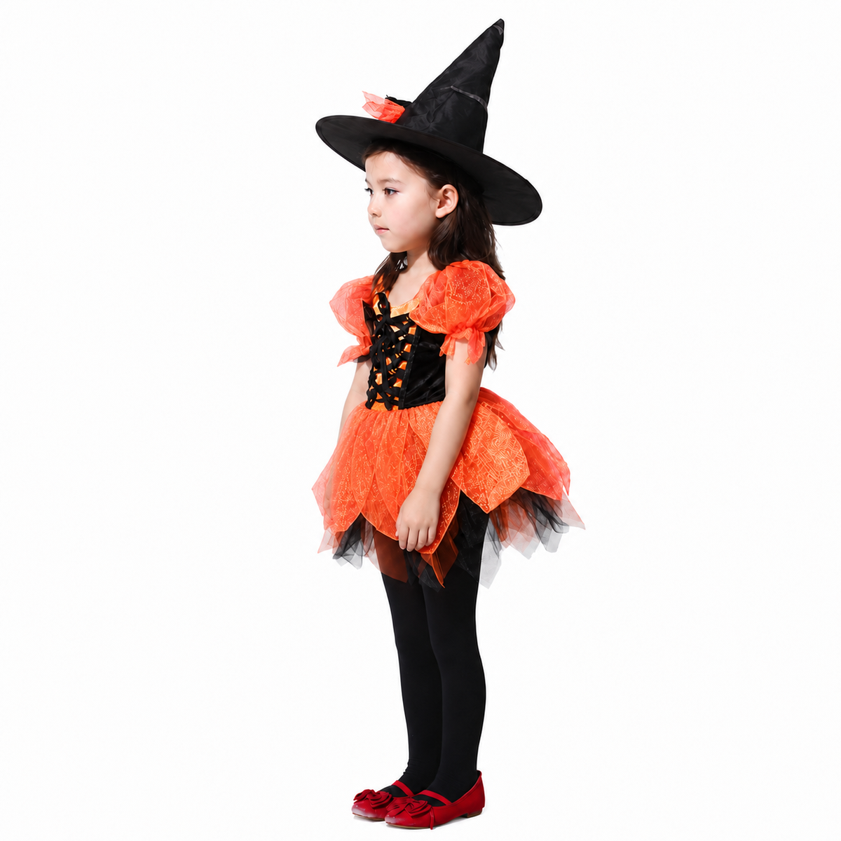 Girls Cute Chiffon Witch Halloween Costume - product image 3