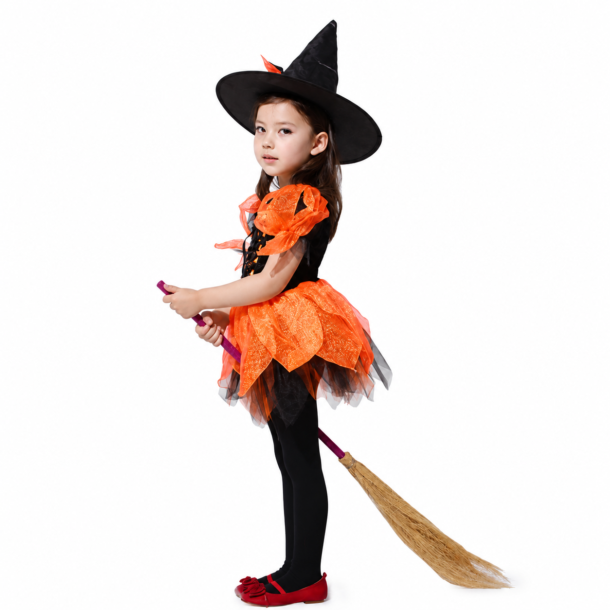 Girls Cute Chiffon Witch Halloween Costume - product image 2