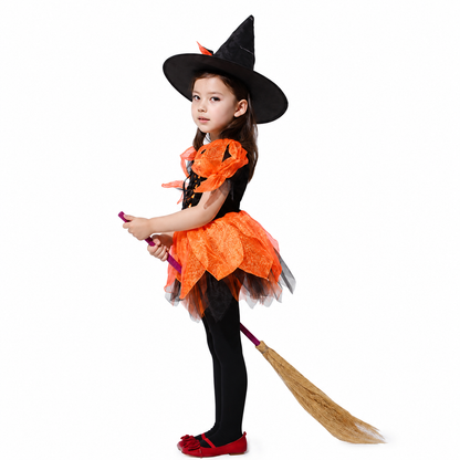 Girls Cute Chiffon Witch Halloween Costume - product image 2