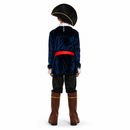 Boys Deluxe Blue Pirate Prince Halloween Costume - product image 4