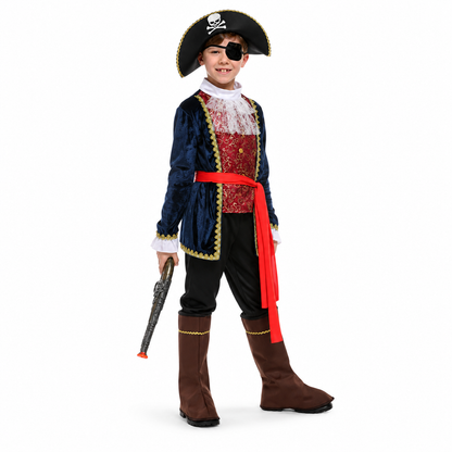 Boys Deluxe Blue Pirate Prince Halloween Costume - product image 5