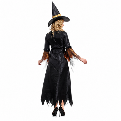 Women's Deluxe Gold Witch Halloween Costume - product image 3