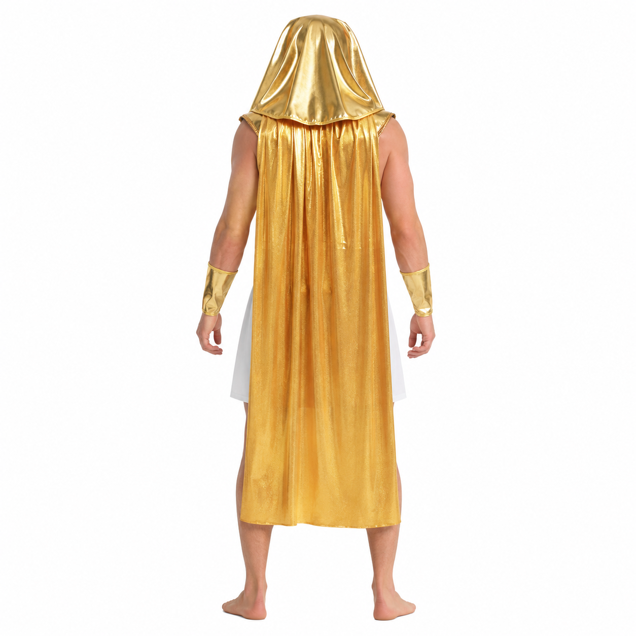 Men's Shiny Gold Warrior Halloween Costume - product image 4