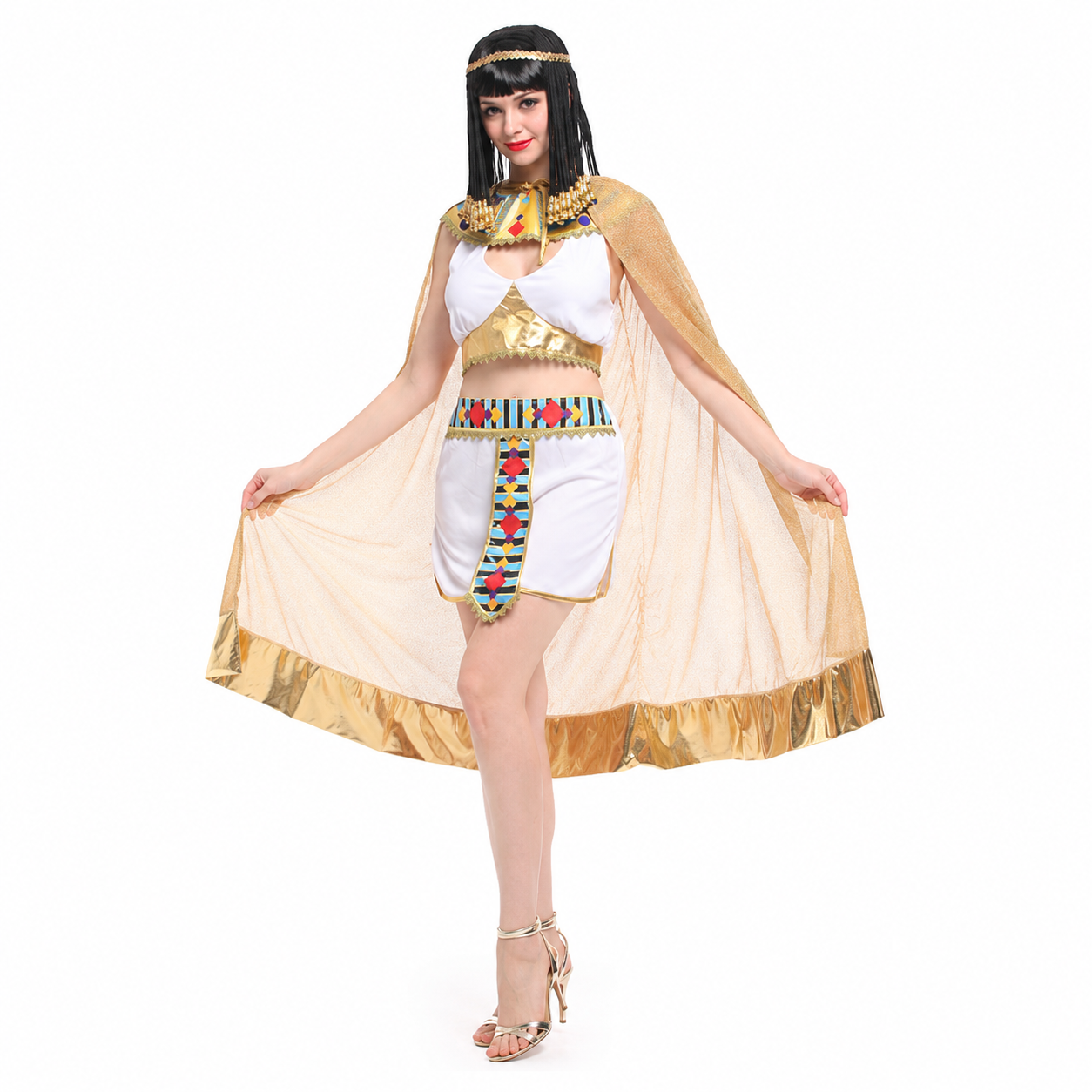 Women's Egyptian Queen Cape Set Halloween Costume - product image 4