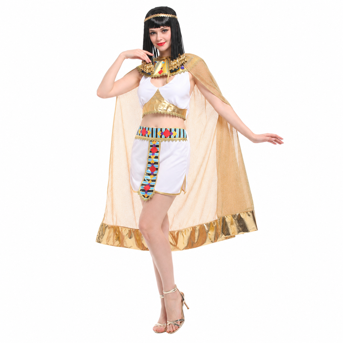 Women's Egyptian Queen Cape Set Halloween Costume - product image 5