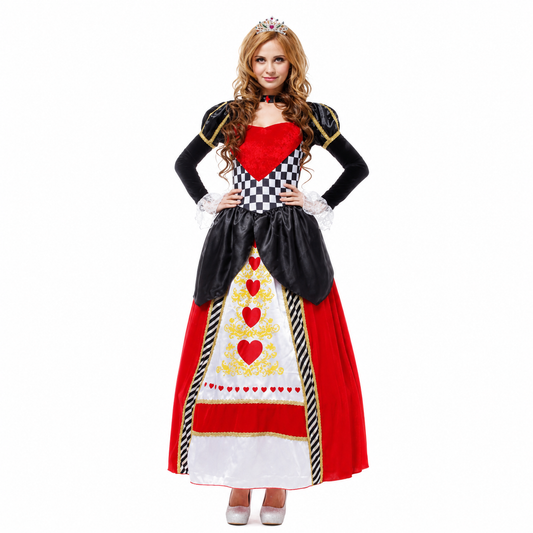 Women's Elegant Queen of Hearts Halloween Costume - product image 1