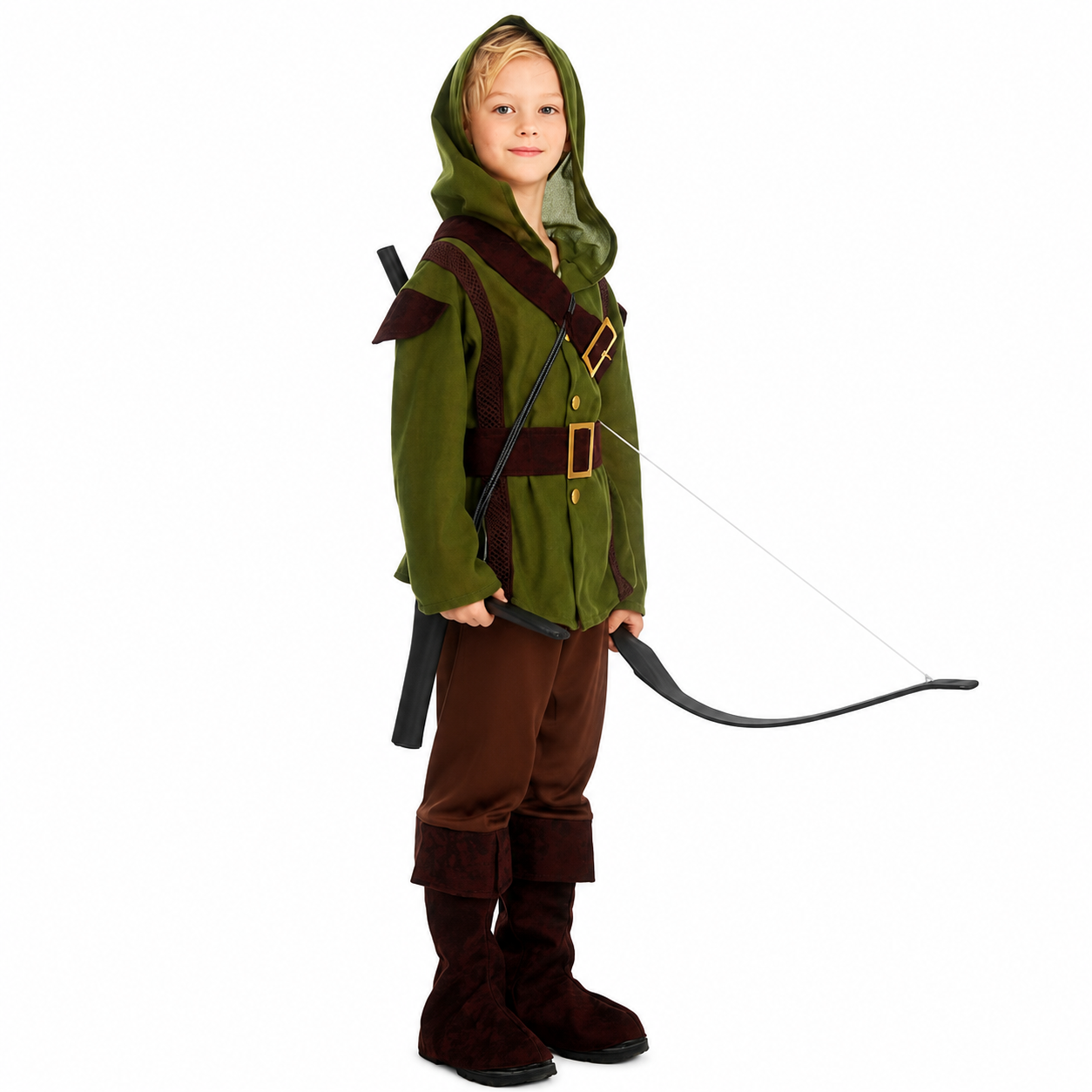 Boys Green Forest Ranger Halloween Costume - product image 5