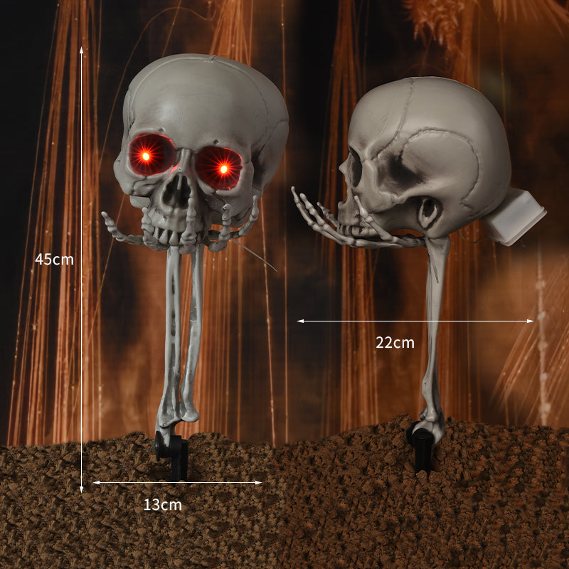 Ground Stake Hand Holding Head Halloween Decoration - product image 1