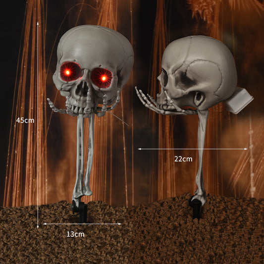 Ground Stake Hand Holding Head Halloween Decoration - product image 1