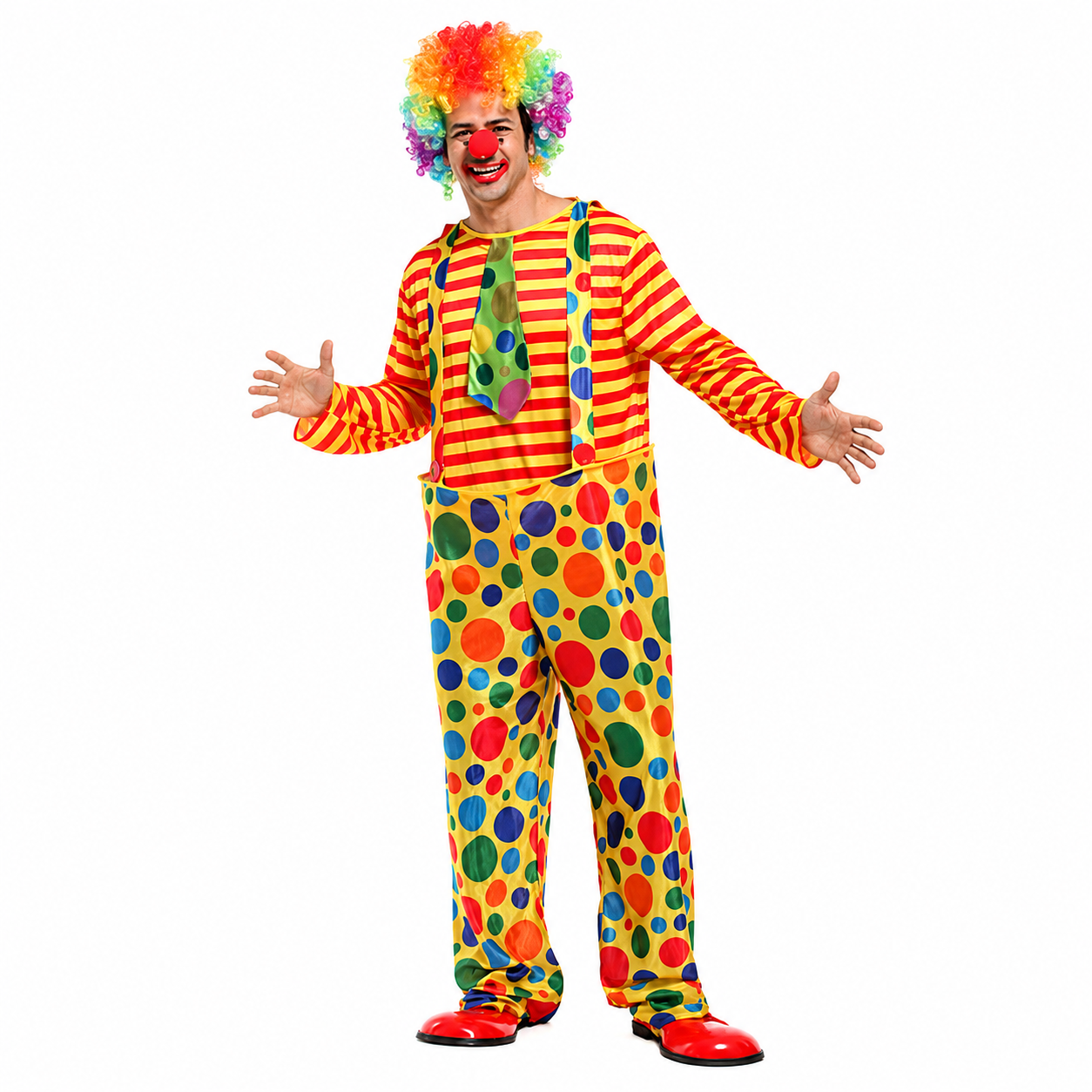 Men's Hoop Clown Halloween Costume - product image 4