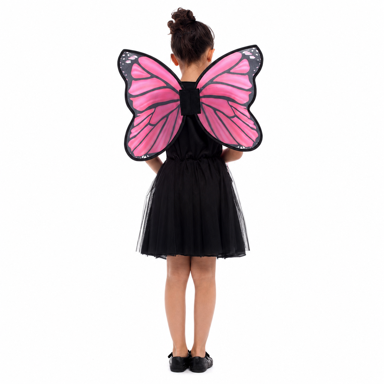 Girls Hot Pink Butterfly Fairy Halloween Costume - product image 5