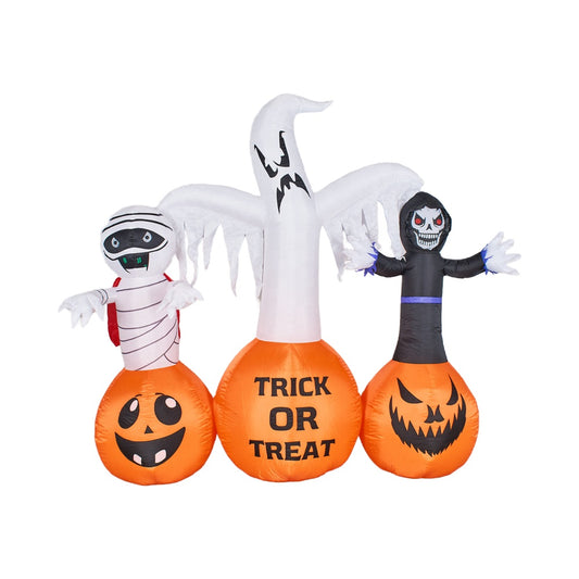 Cheerova 7.9 ft Pumpkin & Three Ghosts Inflatable Halloween Decoration - product image 1