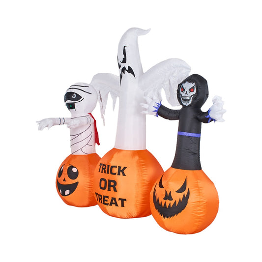 Cheerova 7.9 ft Pumpkin & Three Ghosts Inflatable Halloween Decoration - product image 2