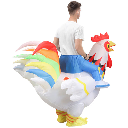 Cheerova Rooster Ride-On Inflatable Halloween Costume - product image 1