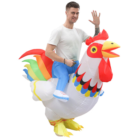 Cheerova Rooster Ride-On Inflatable Halloween Costume - product image 2